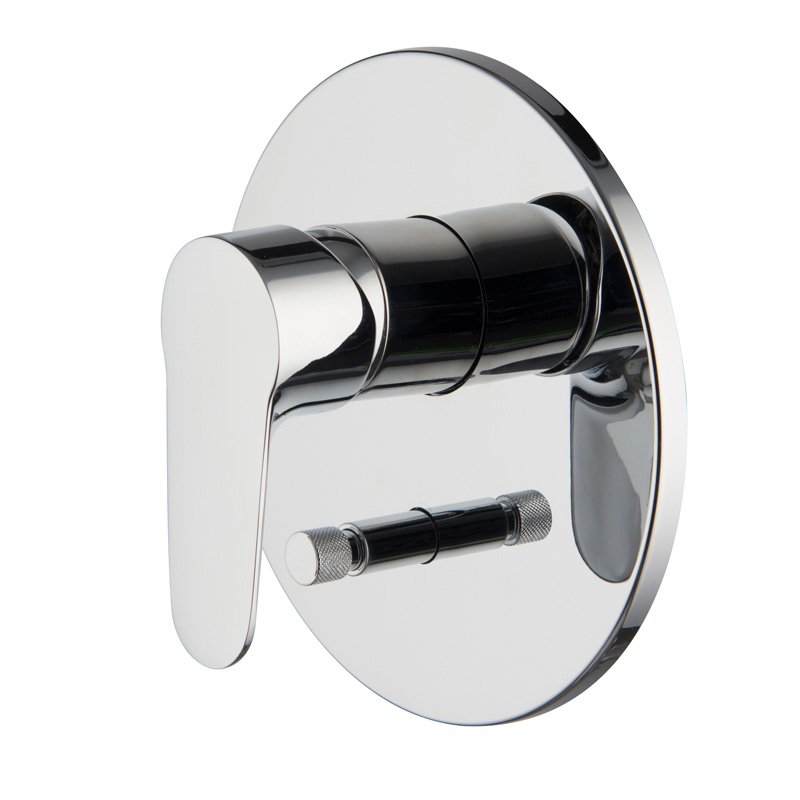 Single lever bath and shower mixer for_x000D_
concealed installation with 2 outlets diverter