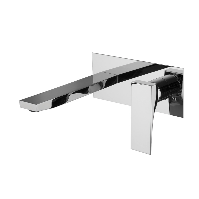 Wall mounted wash basin mixer