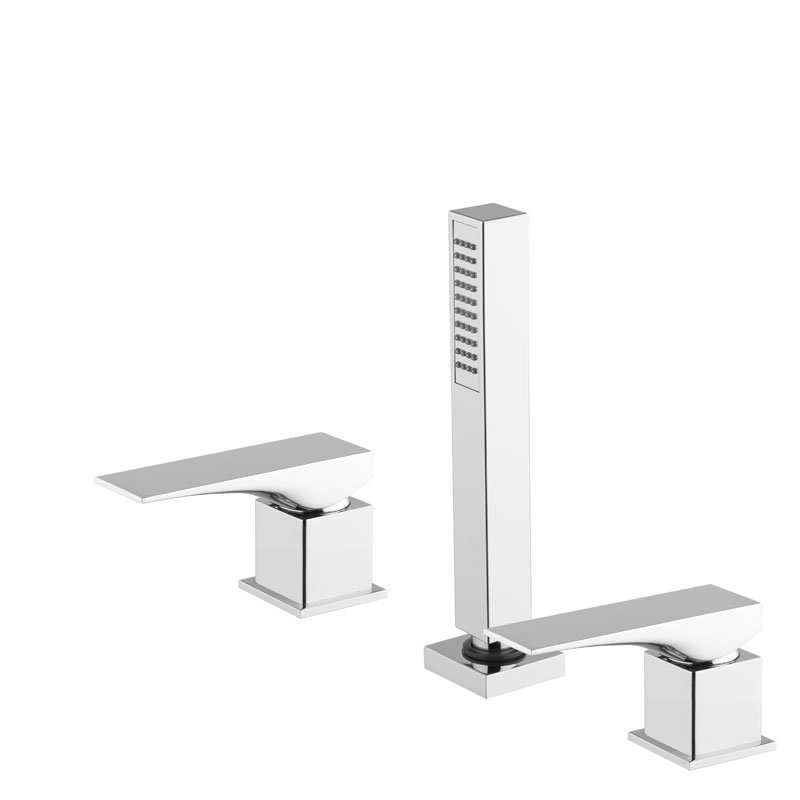 Deck mounted bath mixer