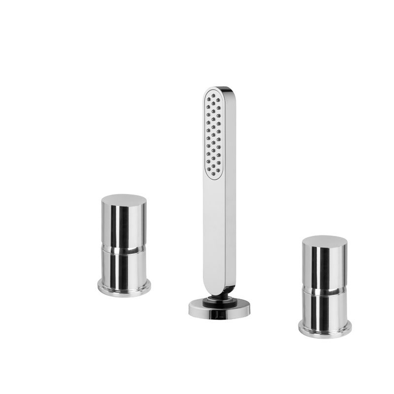 Deck mounted bath mixer