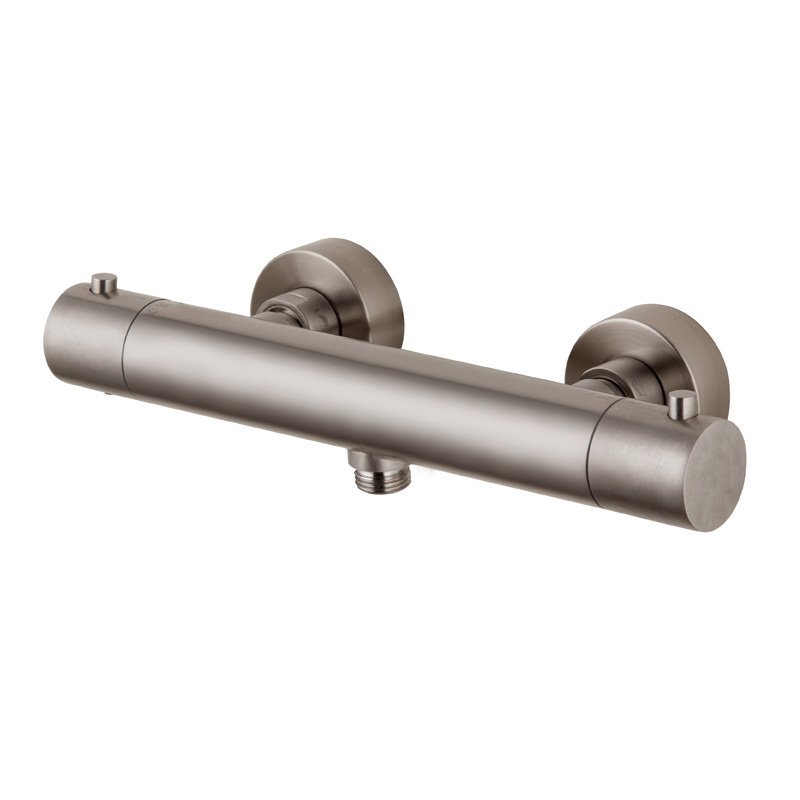 Exposed thermostatic shower mixer without shower set