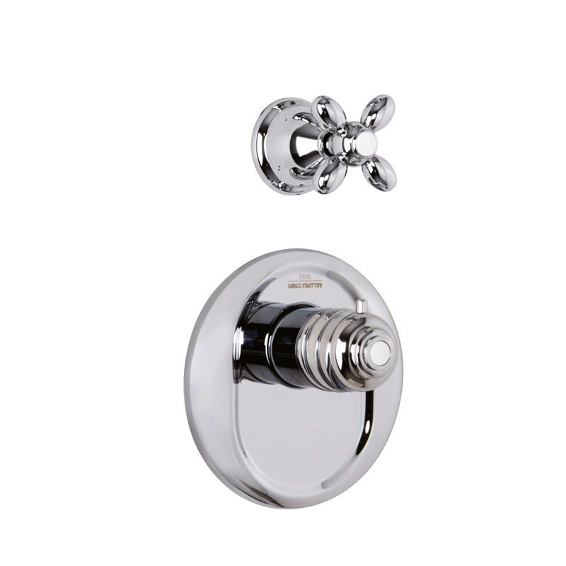 Thermostatic built-in shower mixer
