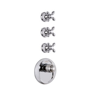 Thermostatic built-in shower mixer