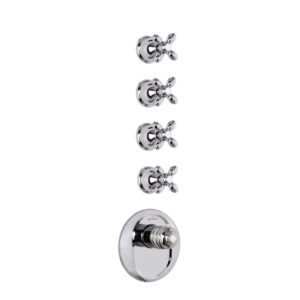 Thermostatic built-in shower mixer