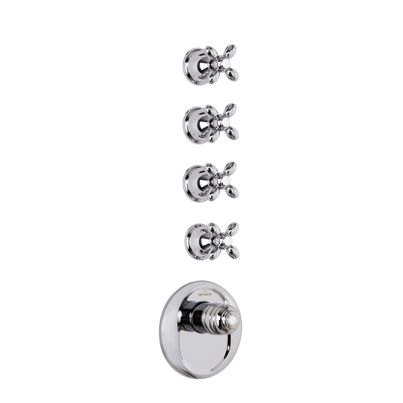 Thermostatic built-in shower mixer