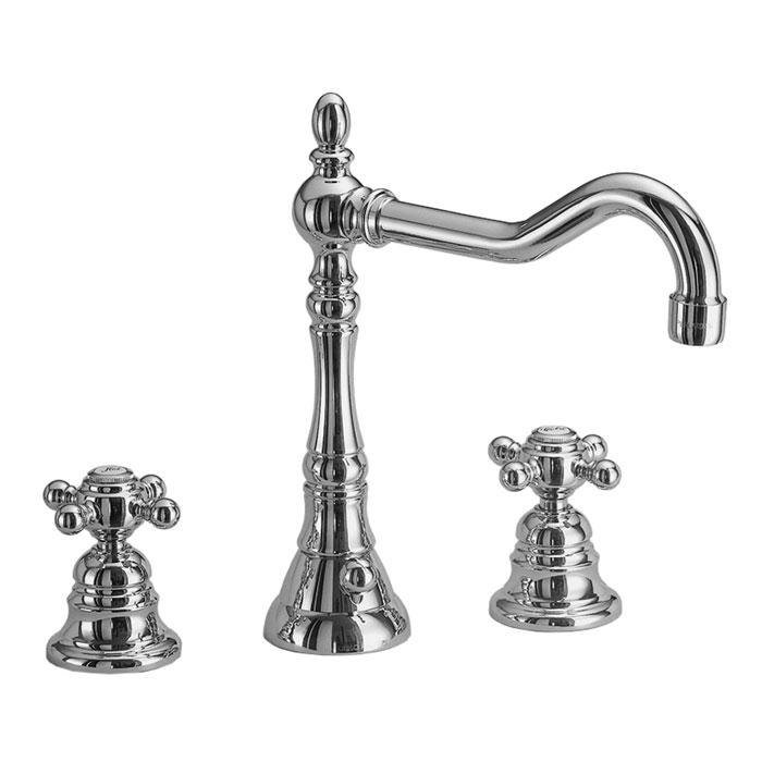 FIMA Carlo Frattini Three-holes basin mixer with swivel spout - F5081-THREE-HOLES-BASIN-MIXER-WITH-SWIVEL-SPOUT