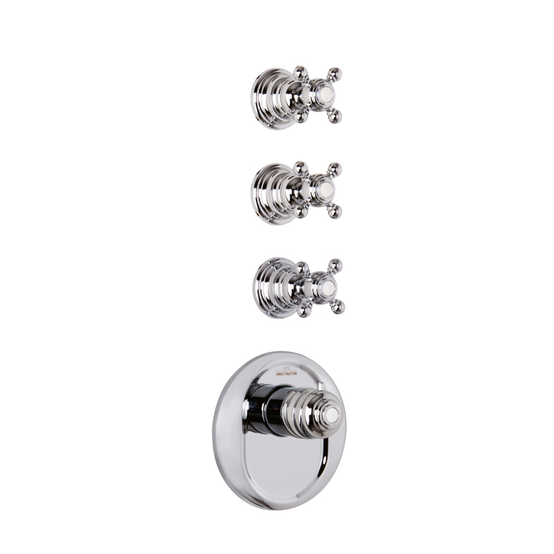 Thermostatic built-in shower mixer