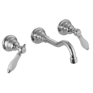 FIMA Carlo Frattini Wall mounted three-holes basin mixer - F5401L-5-WALL-MOUNTED-THREE-HOLES-BASIN-MIXER