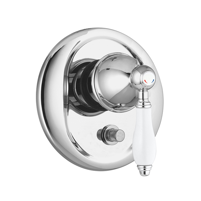 Single lever bath and shower mixer for_x000D_
concealed installation with 2 outlets diverter