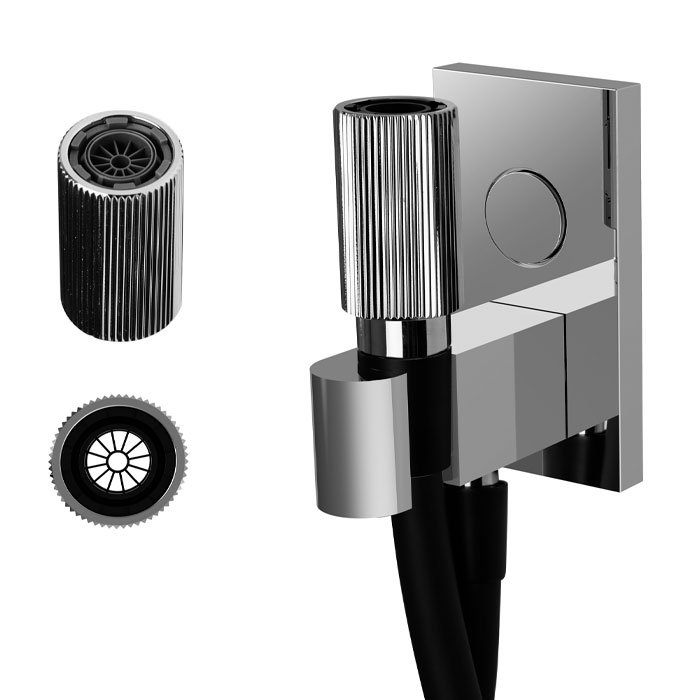 Kneipp hand shower complete of water intake, support and hose