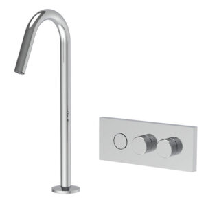 FIMA Carlo Frattini Wall mounted wash basin mixer with countertop spout (F5951C-WALL-MOUNTED-WASH-BASIN-MIXER-WITH-COUNTERTOP-SPOUT)