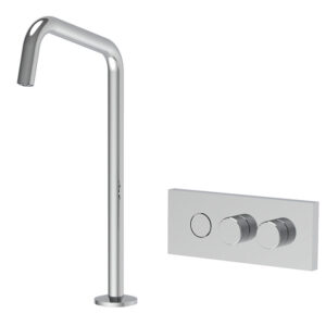 FIMA Carlo Frattini Wall mounted wash basin mixer with countertop spout