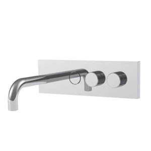 FIMA Carlo Frattini Wall mounted wash basin mixer with on/off button - F5951X5-WALL-MOUNTED-WASH-BASIN-MIXER-WITH-ON-OFF-BUTTON