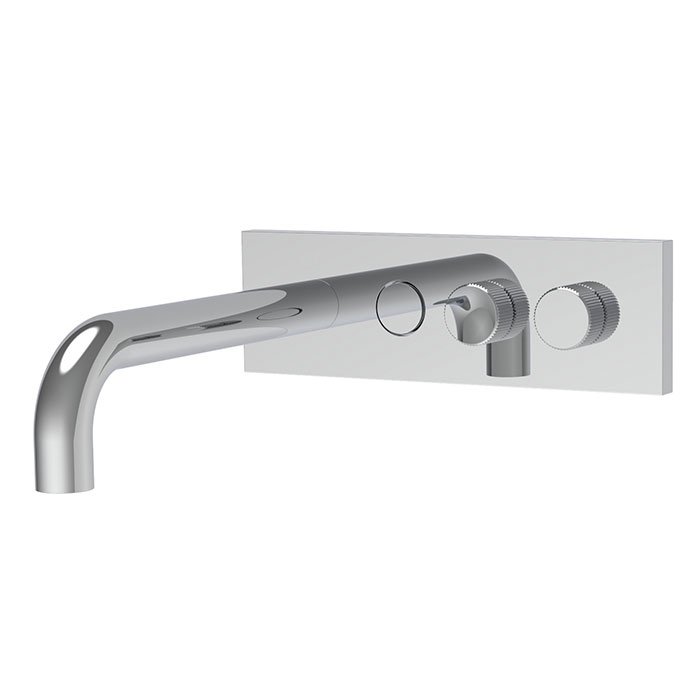 bath and shower mixer for concealed installation with 2 outlets diverter and bath spout