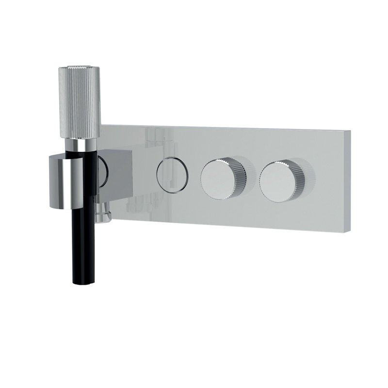 2 outlets built in bath and shower mixer with shower set