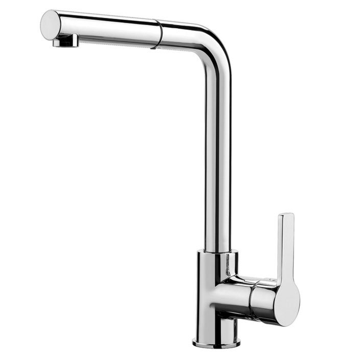 Kitchen mixer with extractable handshower