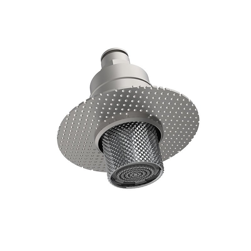 Micro shower head for flush-to-wall installation, Texture G