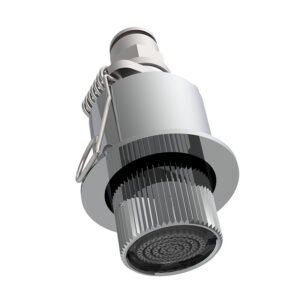 Concealed micro shower head with spring fastening system, Texture P