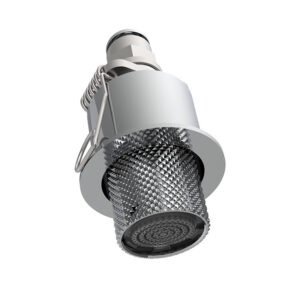Concealed micro shower head with spring fastening system, Texture G