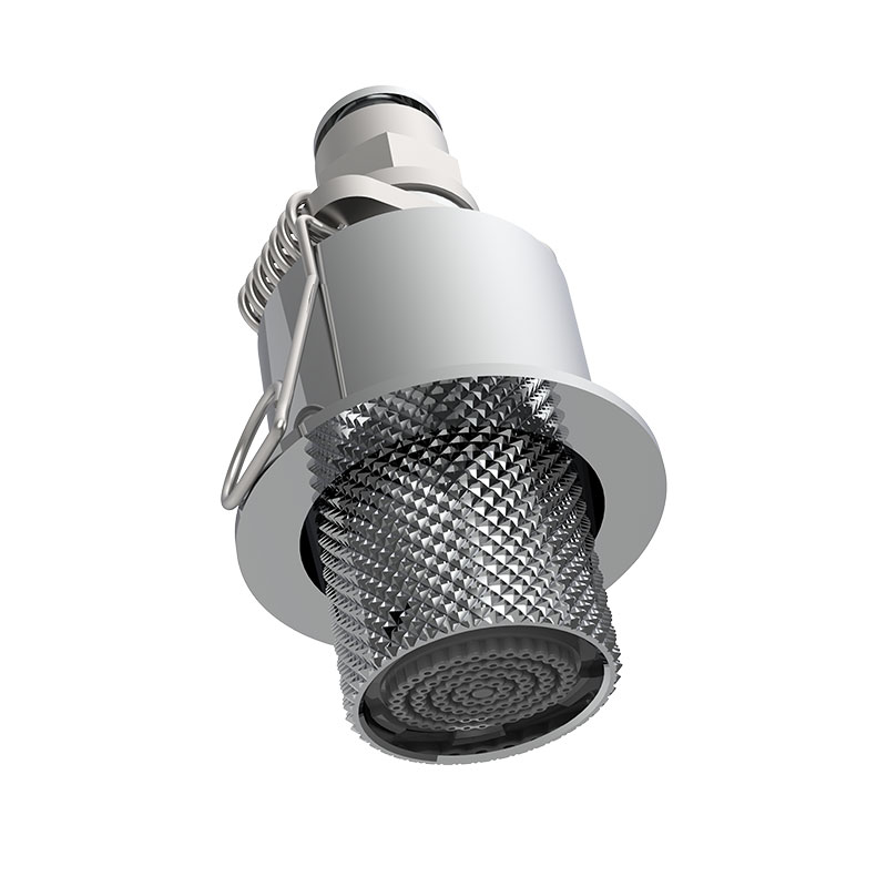 FIMA Carlo Frattini Micro shower head for flush-to-wall installation, Texture G - F3710GR-MICRO-SHOWER-HEAD-FOR-FLUSH-TO-WALL-INSTALLATION-TEXTURE-G