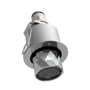 Concealed micro  shower head with spring fastening system, Texture X
