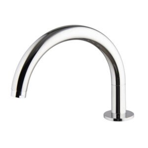 Deck mounted bath spout