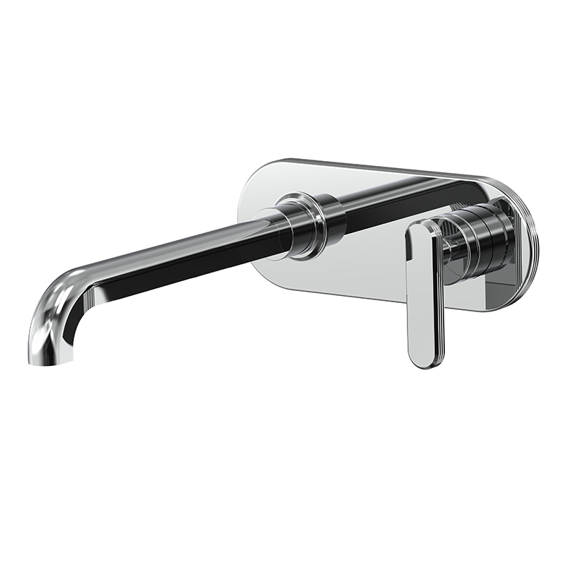 Wall mounted wash basin mixer