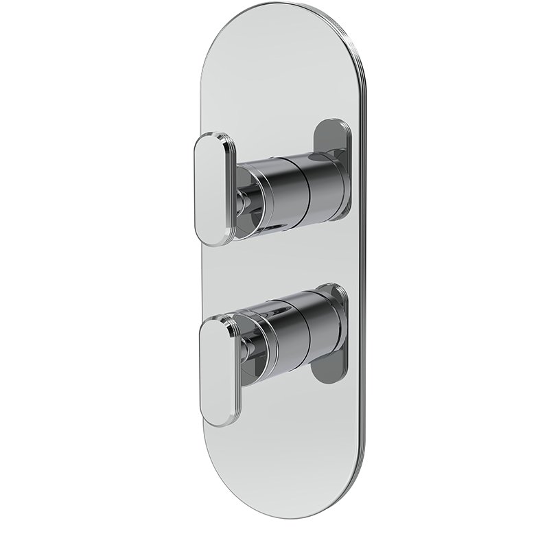 Built-in mixer with 2/3 outlets diverter