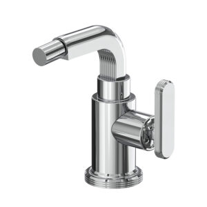 Three-holes bidet mixer with swivel spout