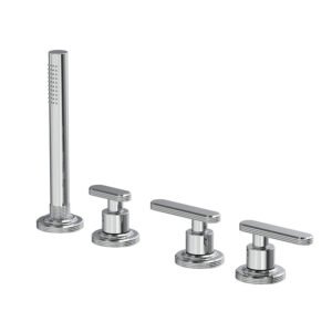 Deck mounted bath tap