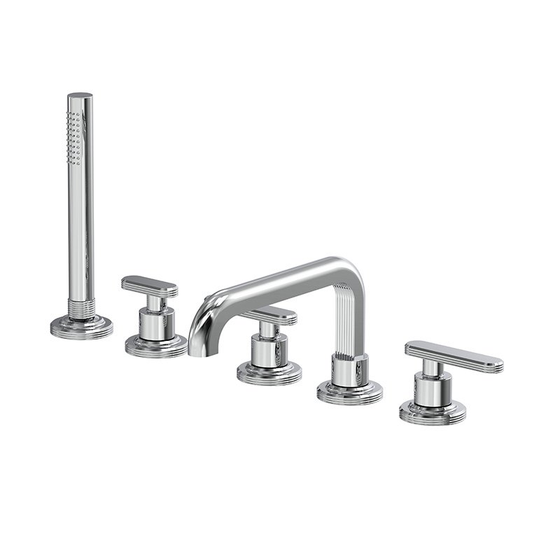 Deck mounted bath tap