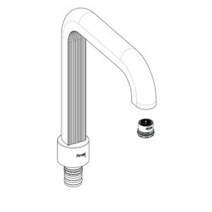 THREE-HOLE SWIVEL SPOUT