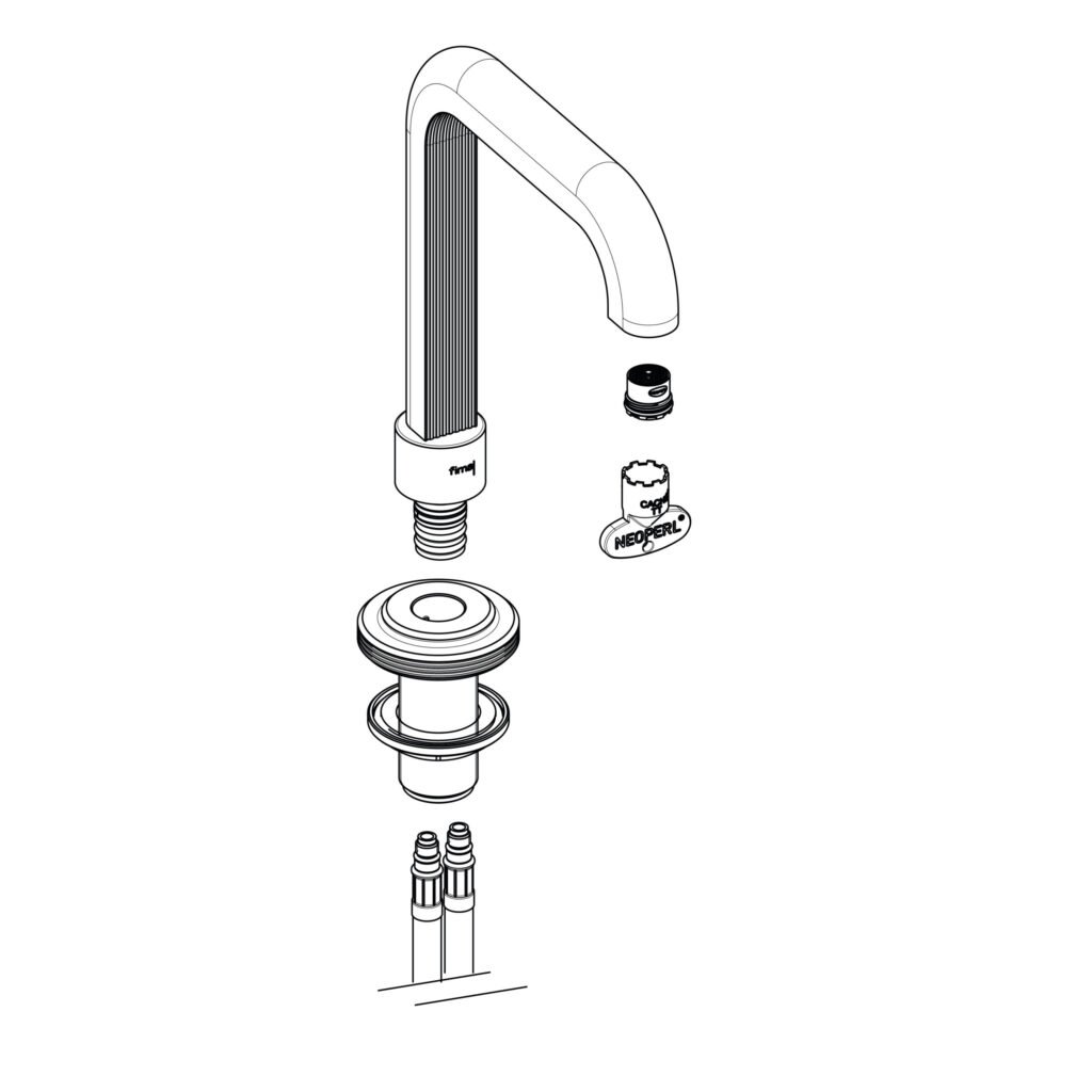 THREE-HOLE MOUTH COMPLETE