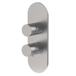 Thermostatic mixer for concealed installation with 2/3 outlets diverter