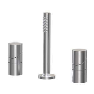 Deck mounted bath mixer