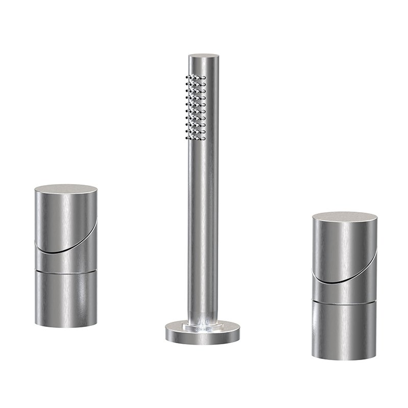 Deck mounted bath mixer