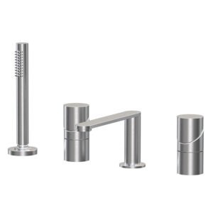 Deck mounted bath mixer